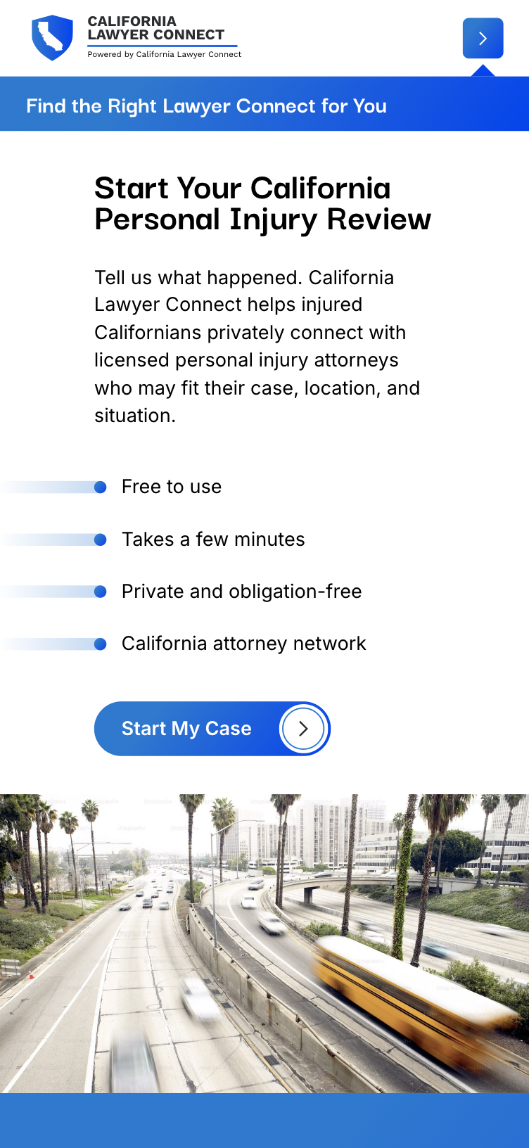 California Lawyer Connect - Mobile